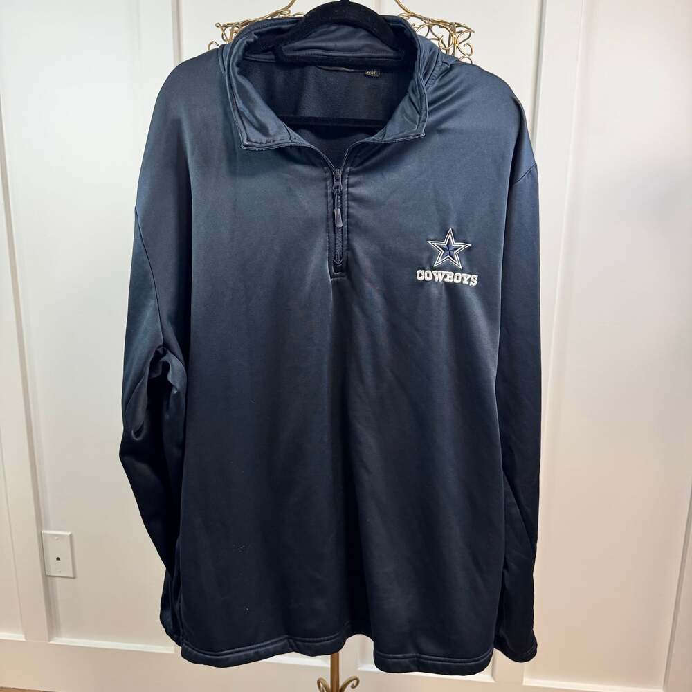 Dunbrooke Dallas Cowboys All-Star Tech Fleece 1/4 Zip Pullover Jacket Men's 3XL